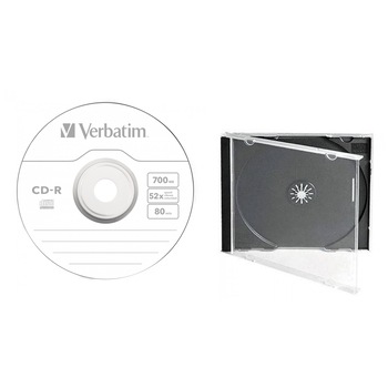 CD-R disc Verbatim 700MB/80minute 52x EXTRA PROTECTION cu carcasa jewel CD-R disc Verbatim 700MB/80minute 52x EXTRA PROTECTION cu carcasa jewel