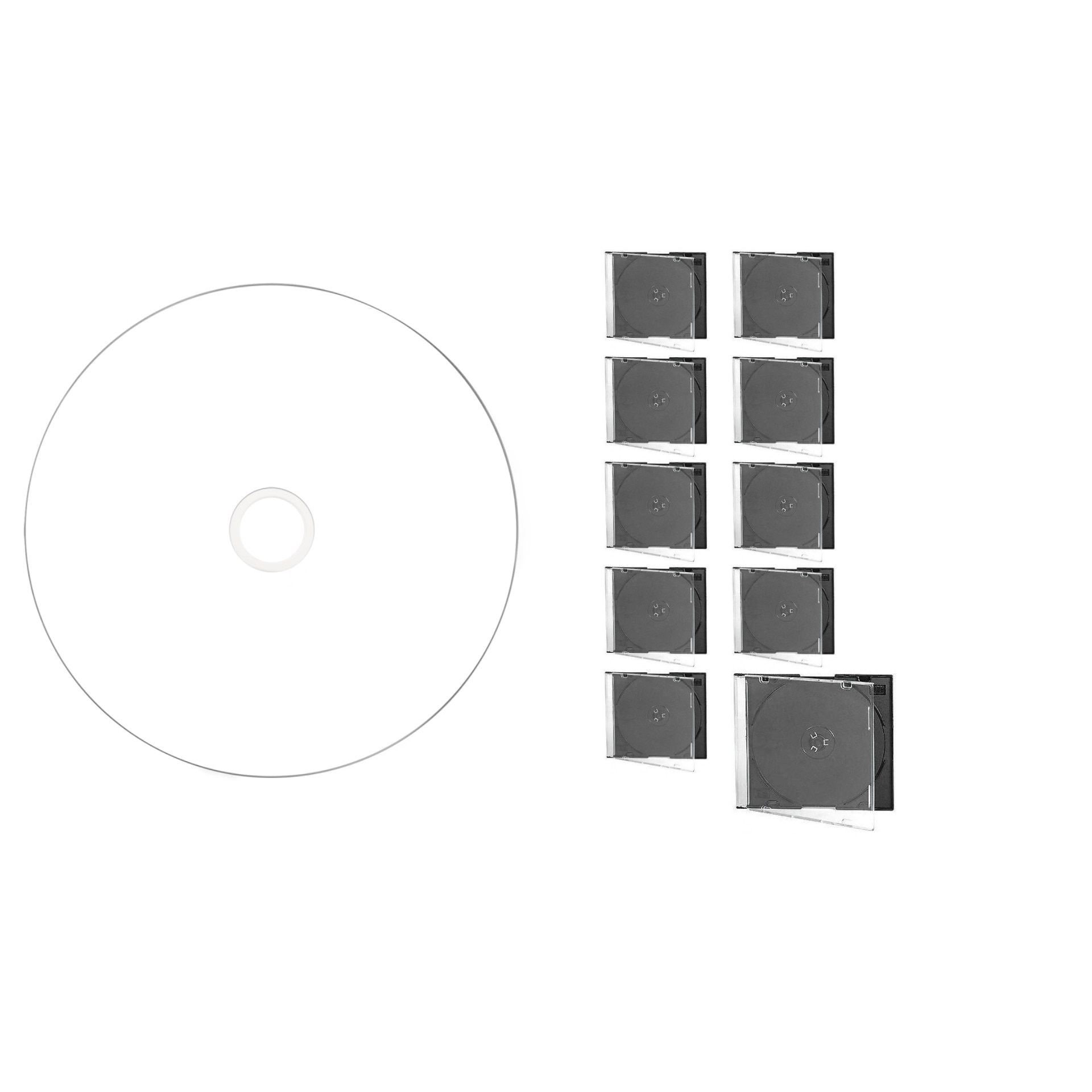 CD-R disc Verbatim 700MB/80minute 52x spindle printabil AZO CRYSTAL 10 bucati cu carcasa slim non-id
