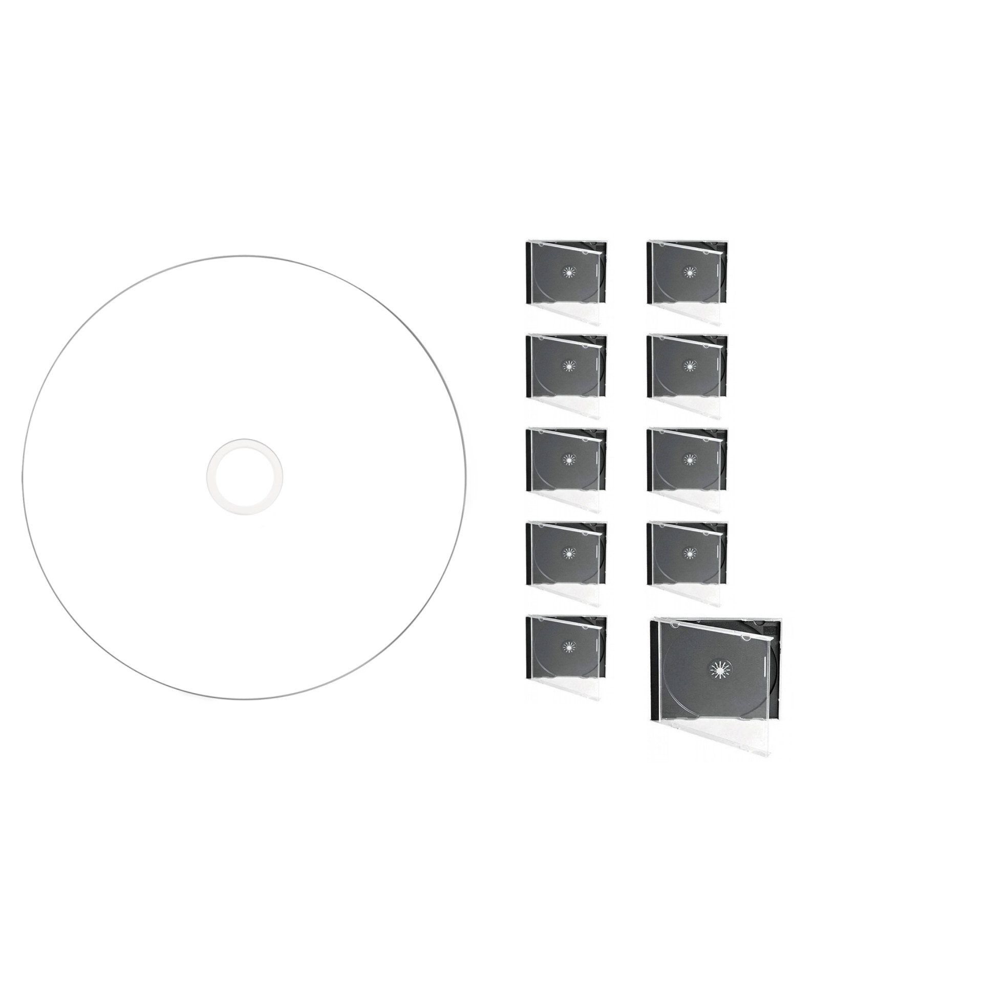 CD-R disc Verbatim 700MB/80minute 52x spindle printabil AZO CRYSTAL 10 bucati cu carcasa jewel non-id