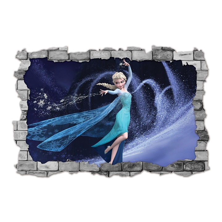 Sticker 3D copii, Stickermania, Frozen3, 60x90 cm