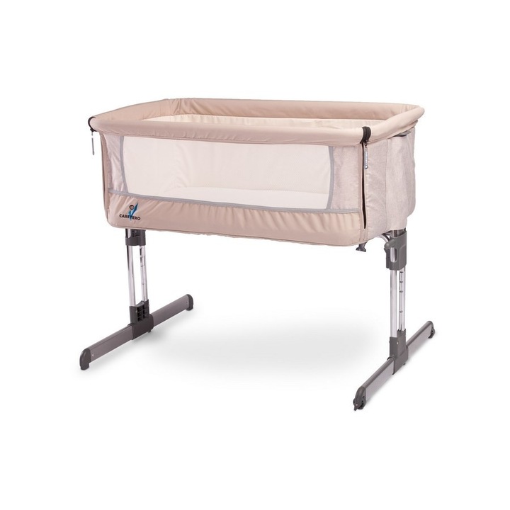 Caretero Gyermek Kiságy Sleep2Gether Beige