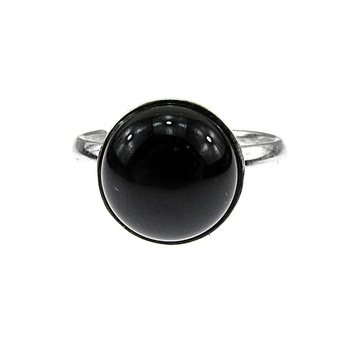 Inel argint reglabil cu onix natural 10 MM, GlamBazaar, Reglabila, cu Onix, Negru, tip inel reglabil de argint 925 cu pietre naturale Inel argint reglabil cu onix natural 10 MM, GlamBazaar, Reglabila, cu Onix, Negru, tip inel reglabil de argint 925 cu pietre naturale