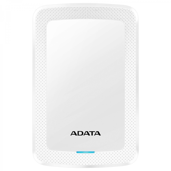 Твърд диск Adata 1TB, HV300, USB 3.2 Gen 1, 2.5" - External Hard Drive White - AHV300-1TU31-CWH
