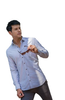 Camasa maneca lunga, Red Mountain, 100% bumbac egiptean, barbati, Gri Camasa maneca lunga, Red Mountain, 100% bumbac egiptean, barbati, Gri