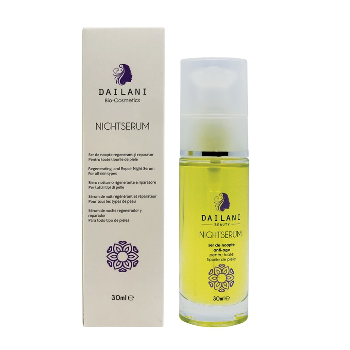 Ser de noapte regenerant si reparator, Dailani Beauty, Night Serum , 30 ml