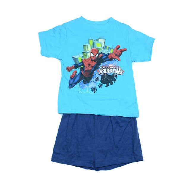 Pijama de vara baieti SETINO Spider Man SPS1, Multicolor, 104
