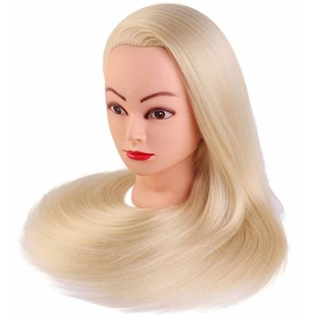 Cap practica manechin salon frizerie coafor Lung Des Sintetic 60cm Blond + 6 Piepteni carbon Cap practica manechin salon frizerie coafor Lung Des Sintetic 60cm Blond + 6 Piepteni carbon