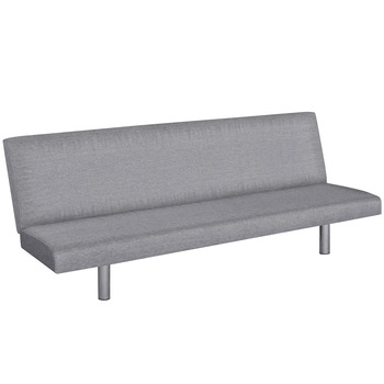 VidaXL Canapea extensibila, gri deschis, poliester VidaXL Canapea extensibila, gri deschis, poliester