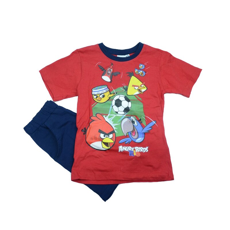 Compleu 2 piese vara baieti SETINO Angry Birds Rio 940-105, Multicolor, 116