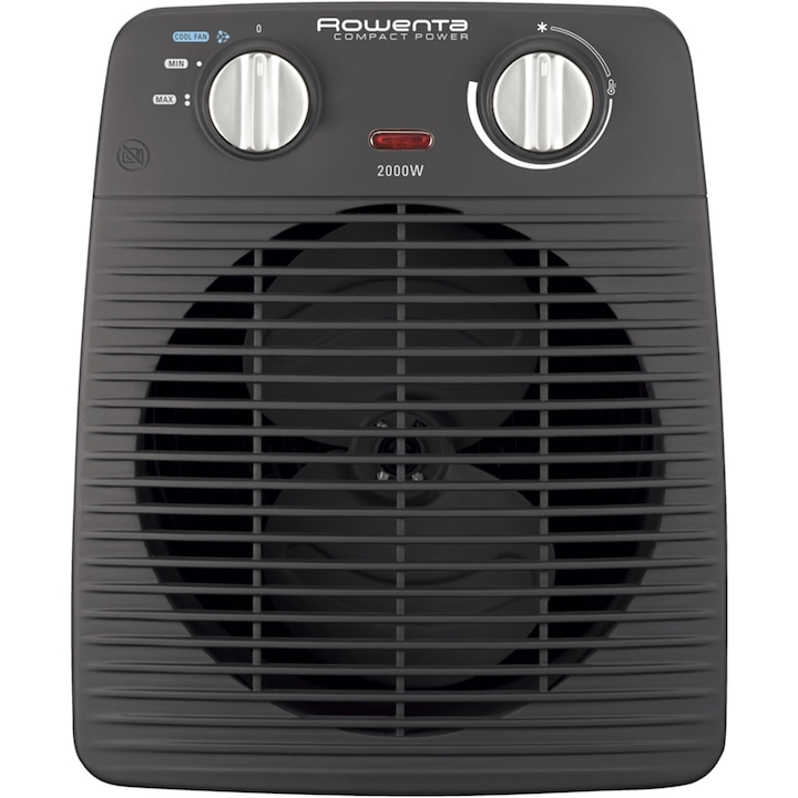 Вентилаторна печка Rowenta SO2210, 2000 W , 2 нива на мощност, Ниво студен въздух, Механичен термостат, Защита от замръзване