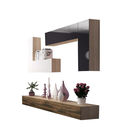 Set Mobilier Livingroom JOIN- 25, pal melaminat, 16 x 28 mm, Cant ABS 0.6 mm