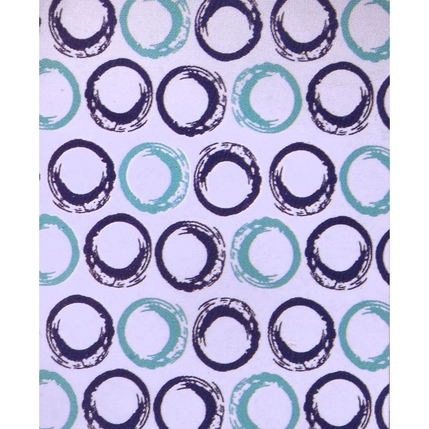 Perdea dus pentru baie cu model cercuri albastre , ATS