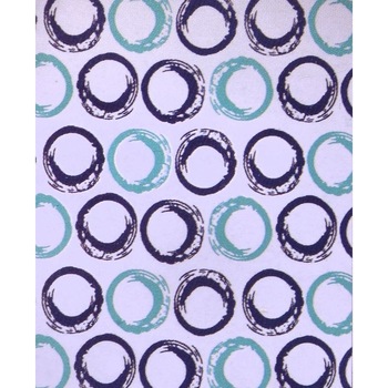 Perdea dus pentru baie cu model cercuri albastre , ATS Perdea dus pentru baie cu model cercuri albastre , ATS