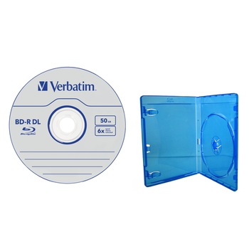 Blu-ray disc Verbatim 50GB 6x HardCoat 1 disc cu carcasa blu-ray Blu-ray disc Verbatim 50GB 6x HardCoat 1 disc cu carcasa blu-ray