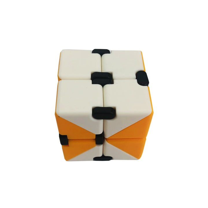 Cub Rubik 2x2 Infinity antistres Alb/Galben, 16CUB