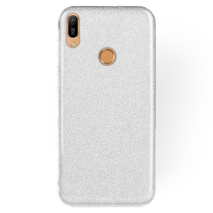 Huawei Y6 2019 / Y6 Prime 2019 TPU Glitter Silver tok