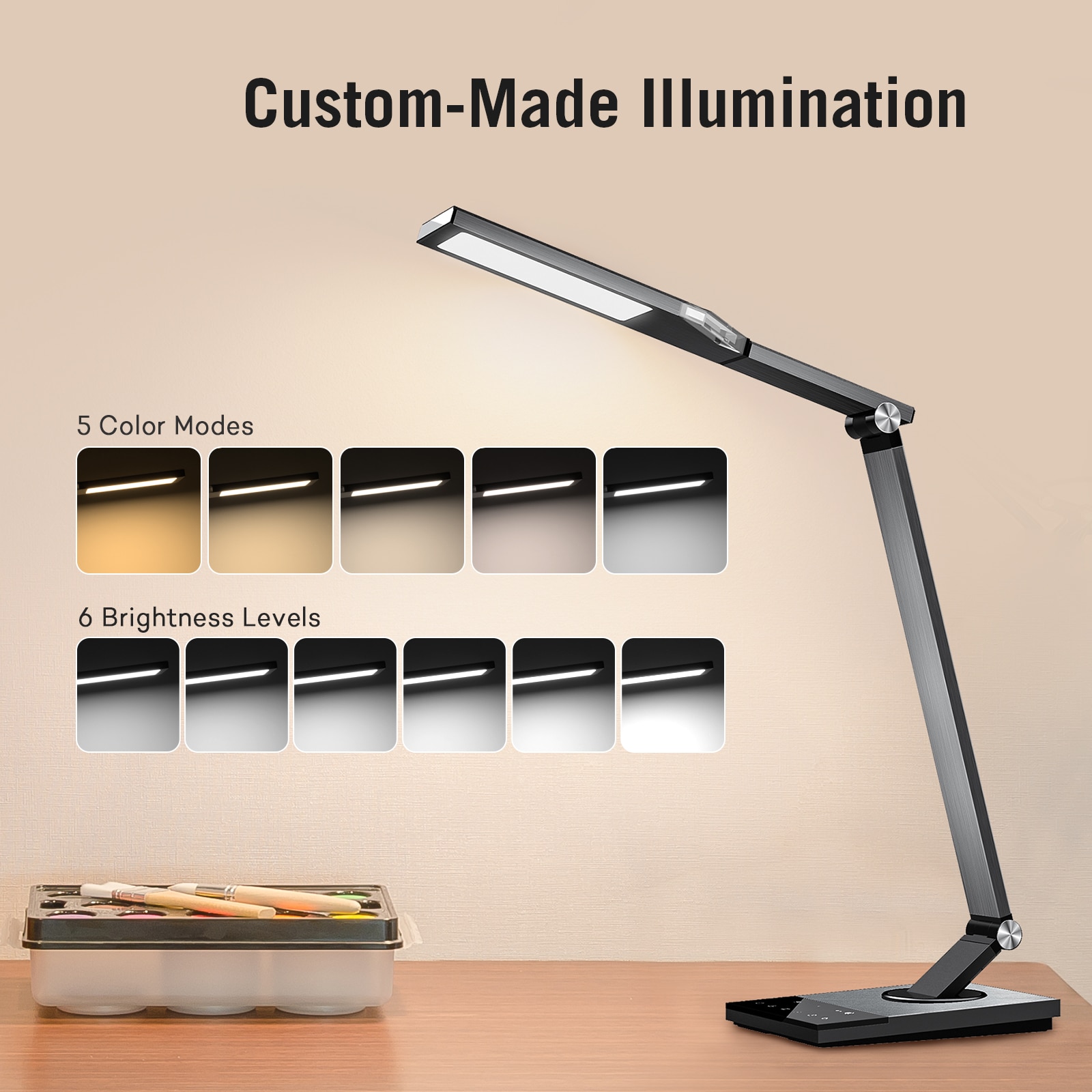 Taotronics Desk Taotronics Stylish Metal TaoTronics TT-DL19 USB