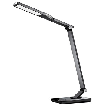 Lampa LED de birou TaoTronics TT-DL16, cu protectie pentru ochi, control touch, USB, 12W, 600 lm, 43 cm, Argintiu/Gri Lampa LED de birou TaoTronics TT-DL16, cu protectie pentru ochi, control touch, USB, 12W, 600 lm, 43 cm, Argintiu/Gri