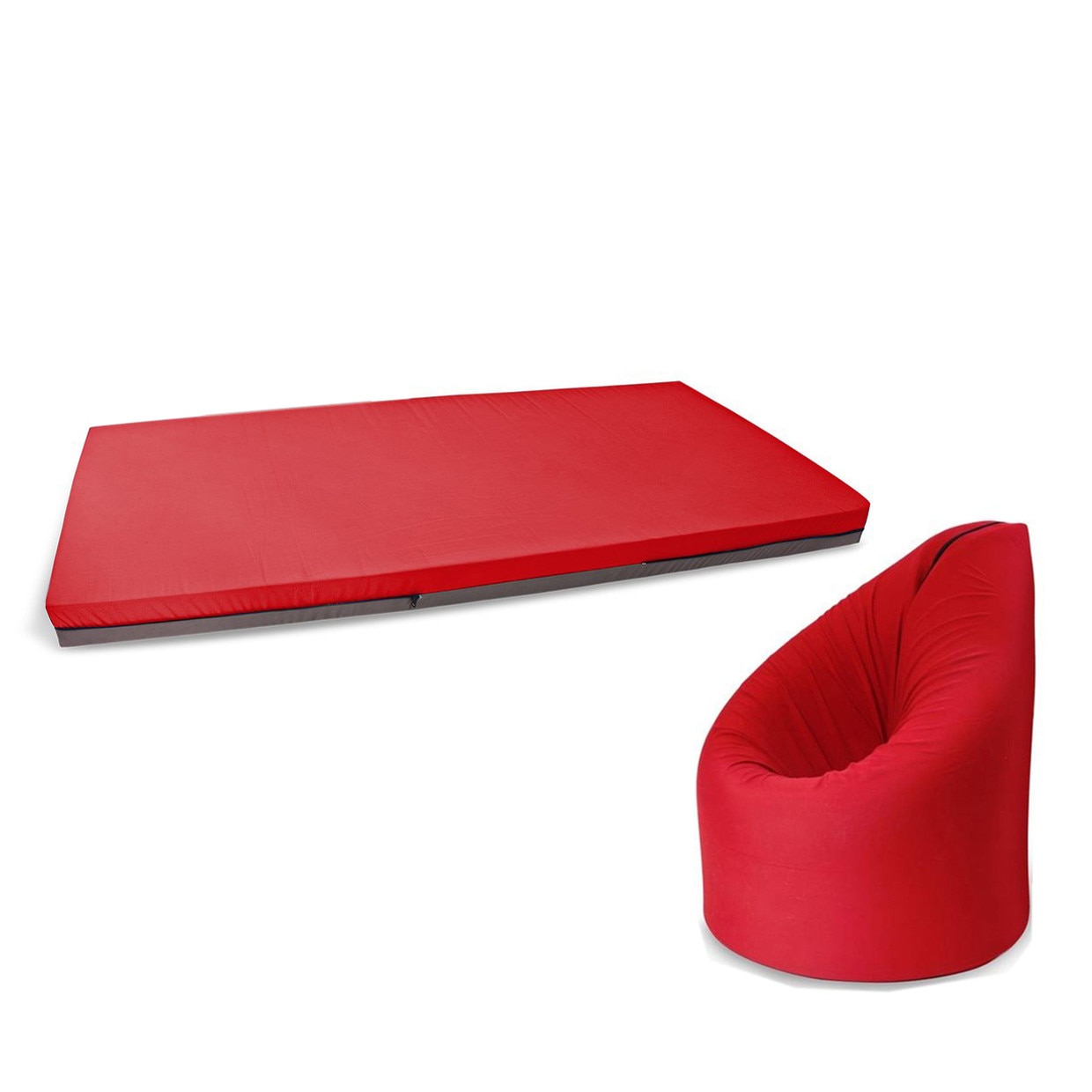 Saltea Multifunctionala Genarom Paq Bed PB9021009RE , Rosu, 210 x 90 x 10 cm