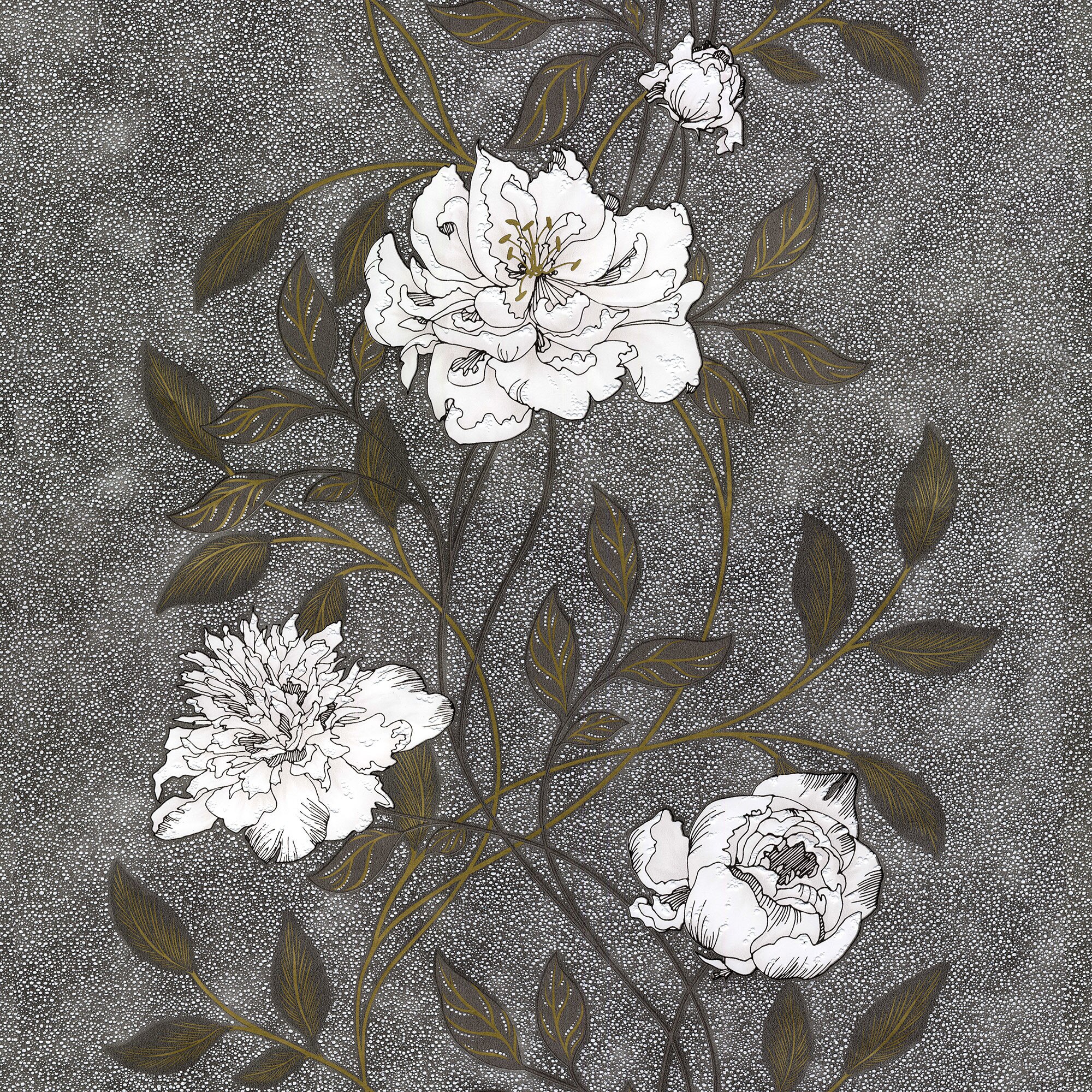 Tapet DEGRETS 535-11 acril Lina negru, 0.53m x 10.05m, 5.3 mp