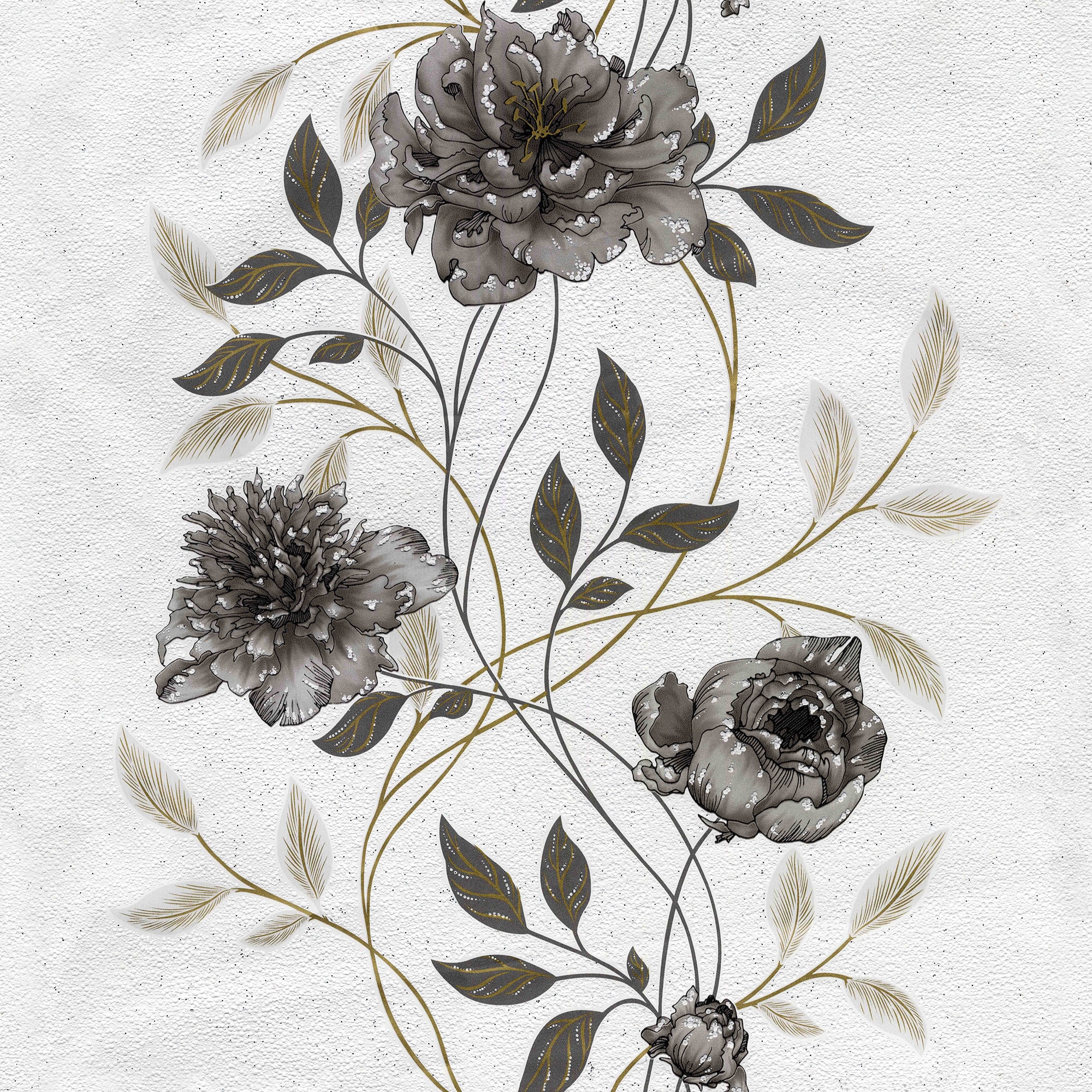 Tapet DEGRETS 535-01 acril Lina alb-negru, 0.53m x 10.05m, 5.3 mp