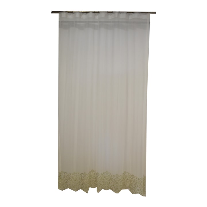 Perdea Velaria, tiul bordura brodata, 145 X 256 cm