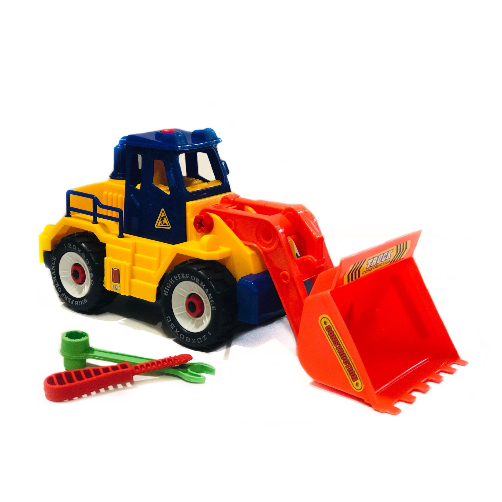 Set excavator demontabil cu scule, surubelnita si cheie