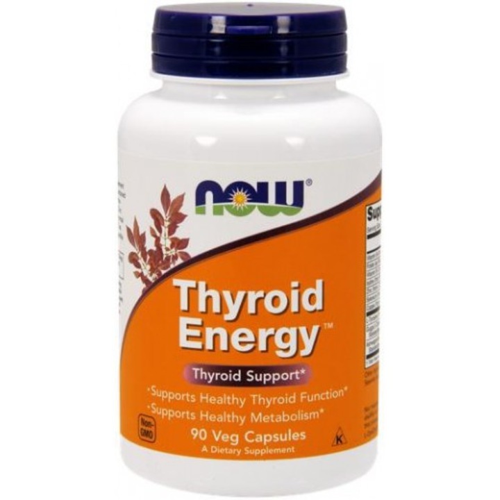 Хранителна добавка Now Food Thyroid Energy, 90 капсули