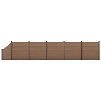 Set Olimp gard WPC 5 panouri patrate si 1 panou inclinat AAWP-9905, neu.holz,183 x 973 cm, lemn/plastic, maro Set Olimp gard WPC 5 panouri patrate si 1 panou inclinat AAWP-9905, neu.holz,183 x 973 cm, lemn/plastic, maro