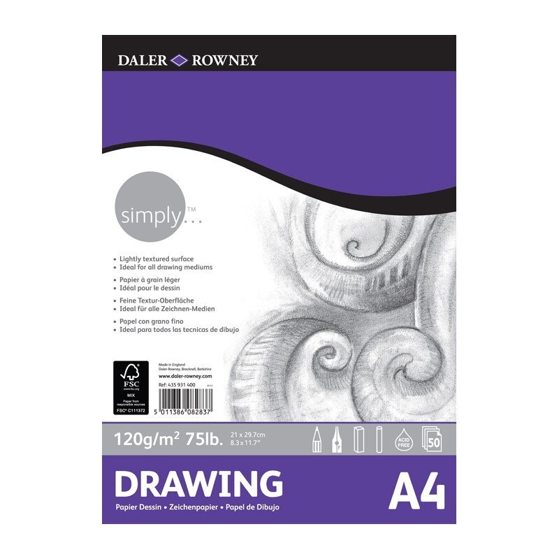 Bloc desen Simply A4 Daler Rowney