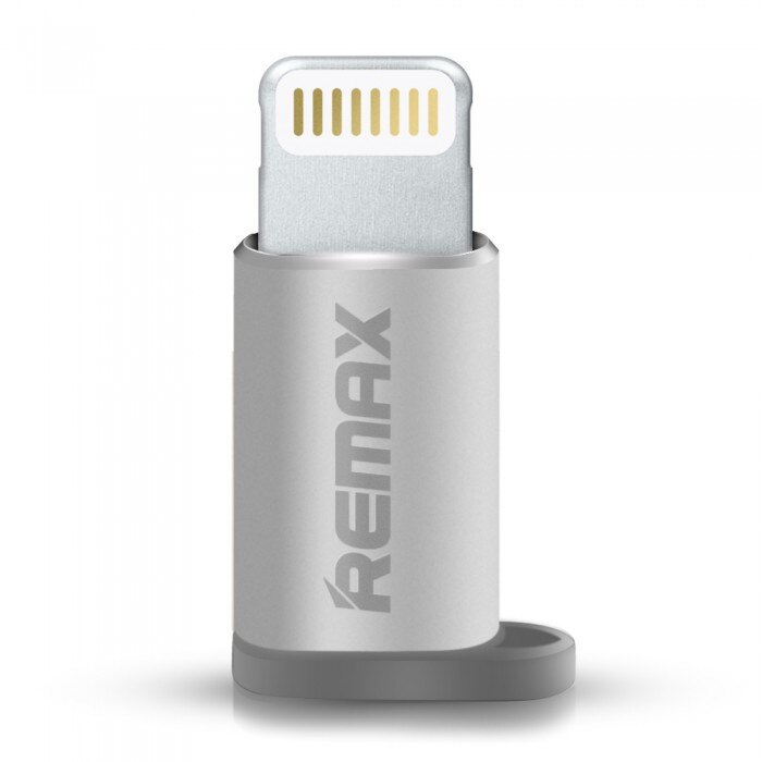 Adaptor Remax, MicroUSB to Lightning, Argintiu