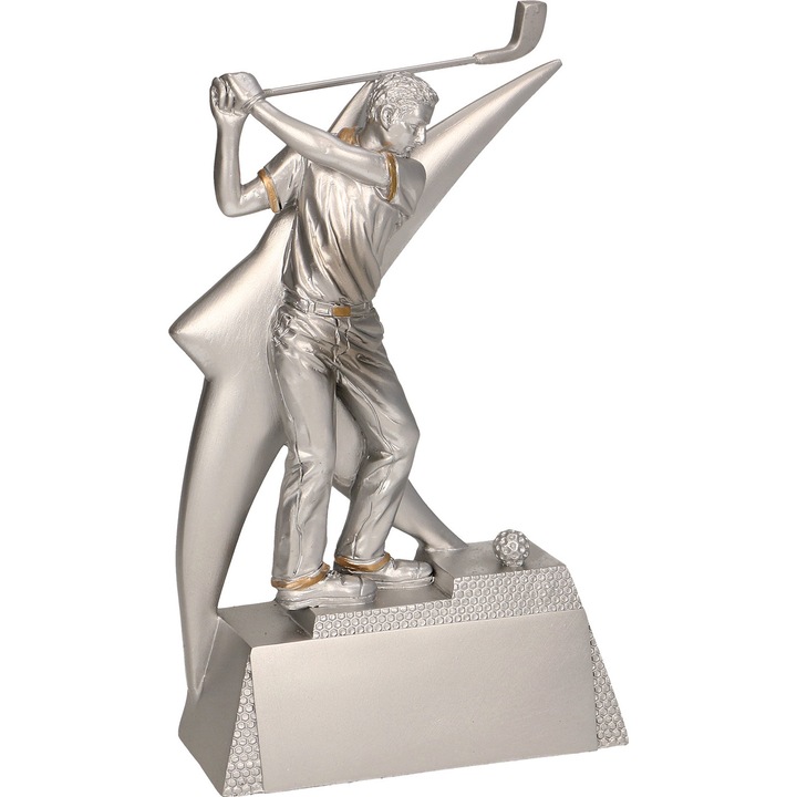 Trofeu Golf din Rasina Argintie, 17.5 cm