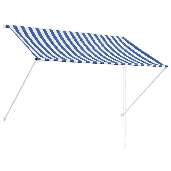 Copertina retractabila, TOT, albastru si alb, 200 x 150 cm
