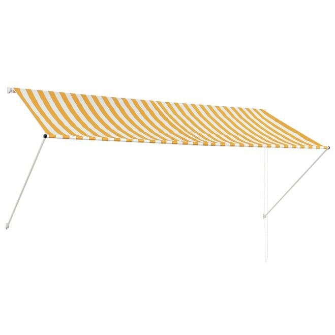 Copertina retractabila, TOT, galben si alb, 300 x 150 cm