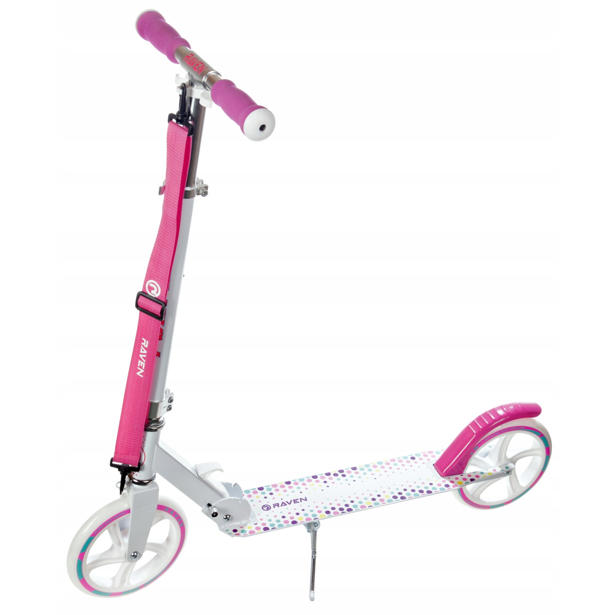 Trotineta Pliabila Raven Dots Alb 200 mm