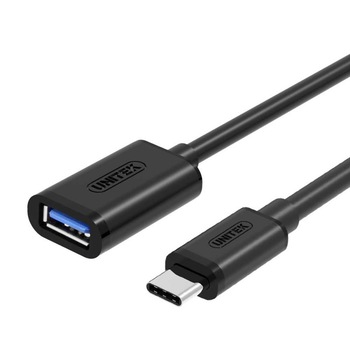 Cablu de date , Unitek , USB tip C / USB A mama Y/C476BK ,negru Cablu de date , Unitek , USB tip C / USB A mama Y/C476BK ,negru