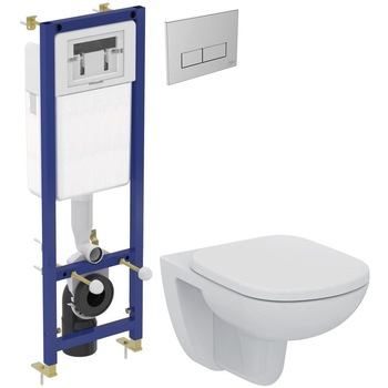 Pachet ALL IN ONE Incastrat - Gata de montaj - Vas wc Suspendat Ideal Standard Tempo Rimless + Capac softclose + Rezervor Ideal Standard Pachet ALL IN ONE Incastrat - Gata de montaj - Vas wc Suspendat Ideal Standard Tempo Rimless + Capac softclose + Rezervor Ideal Standard