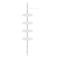 Raft etajera colt, pentru cabina dus sau cada, reglabil pe inaltime 230-292cm