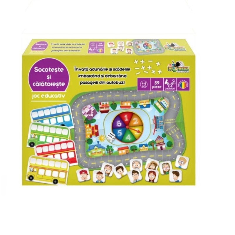 Joc educativ Noriel - Socoteste si calatoreste