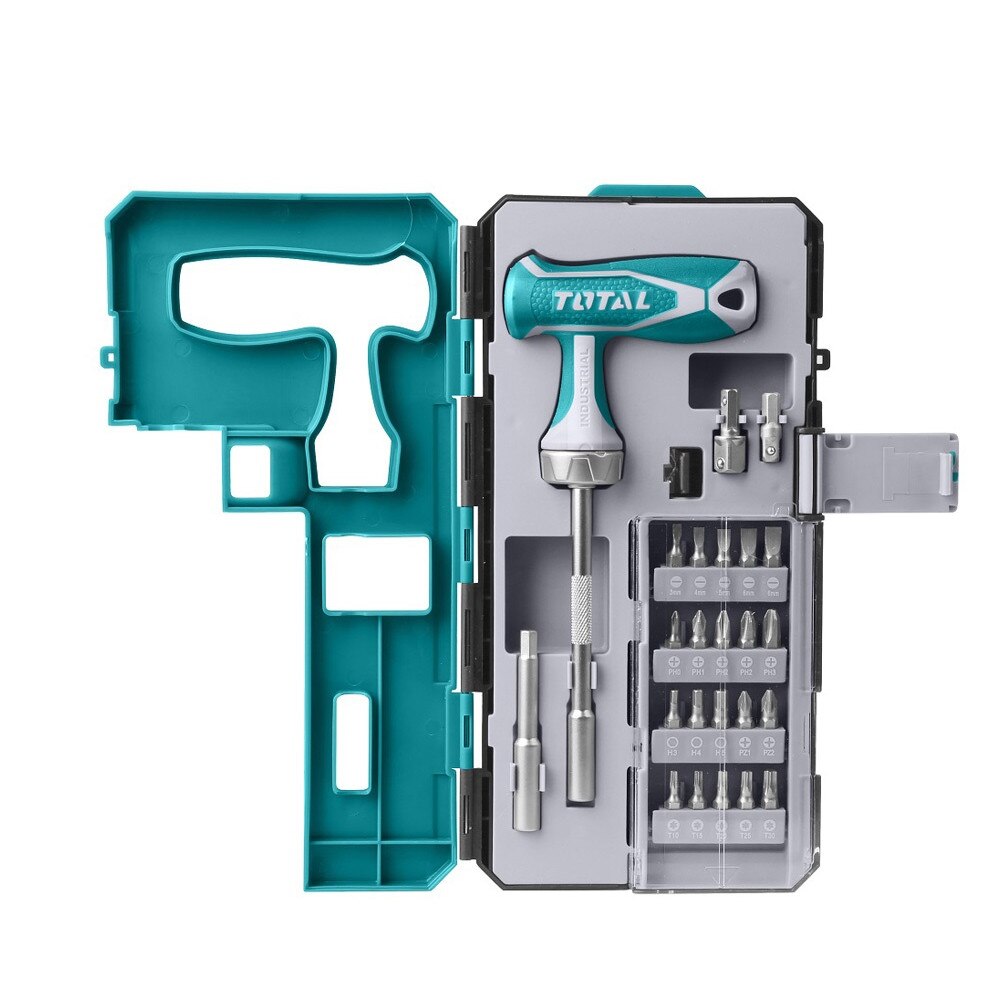 Set surubelnita tip T,Total, 25 piese