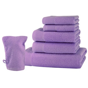 Set baie 6 produse Classic Collection, Lavanda, 100% bumbac Terry Selection Set baie 6 produse Classic Collection, Lavanda, 100% bumbac Terry Selection