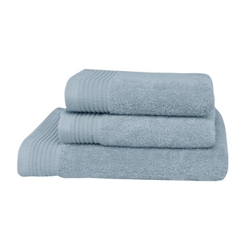 Set 3 prosoape Lux Collection, Silver, 100% bumbac Terry Selection, 550 gr/mp Set 3 prosoape Lux Collection, Silver, 100% bumbac Terry Selection, 550 gr/mp