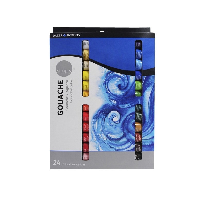 Set 24x12ml gouache Simply Daler Rowney