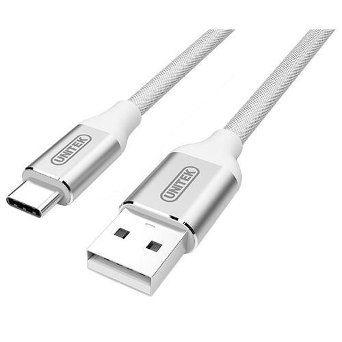 Cablu de date , Unitek , USB /USB 2.0 tip C Y/C4025 ASL ,1m, argintiu