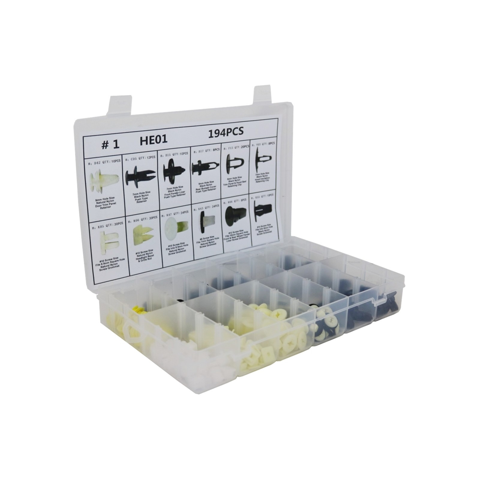 Set 194 Piese Clipsuri Auto