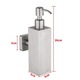 Dozator sapun lichid 500ml Sidef Rectangular inox satinat TRENDY S