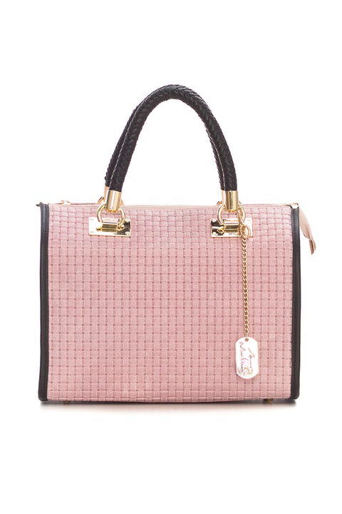 Anna Morellini, Geanta de piele, de mana Viola, Roz deschis