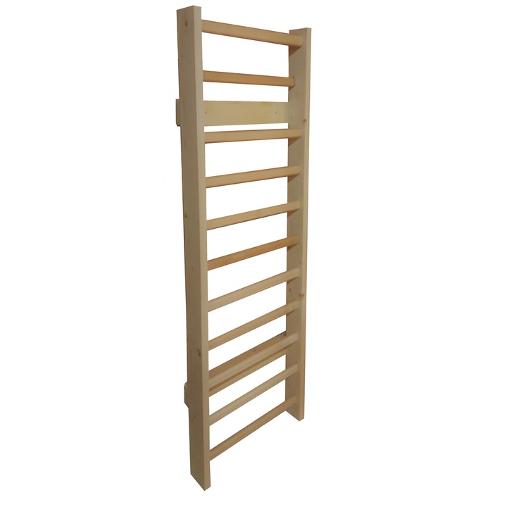 Spalier Gimnastica Standard, Lemnaria Jder, M1240EN, 240x80 cm, 11 BARE, nelacuit, lemn,