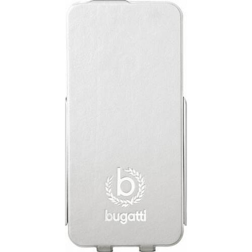 Husa de protectie Bugatti Geneva pentru iPhone 5/5S/SE, Alb