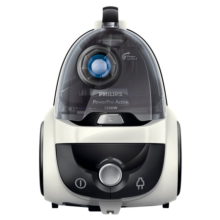 Aspirator fara sac Philips PowerPro Active FC8647/91, 1500 W, 1.7 l, Tub telescopic din metal, Filtru EPA 10, Alb